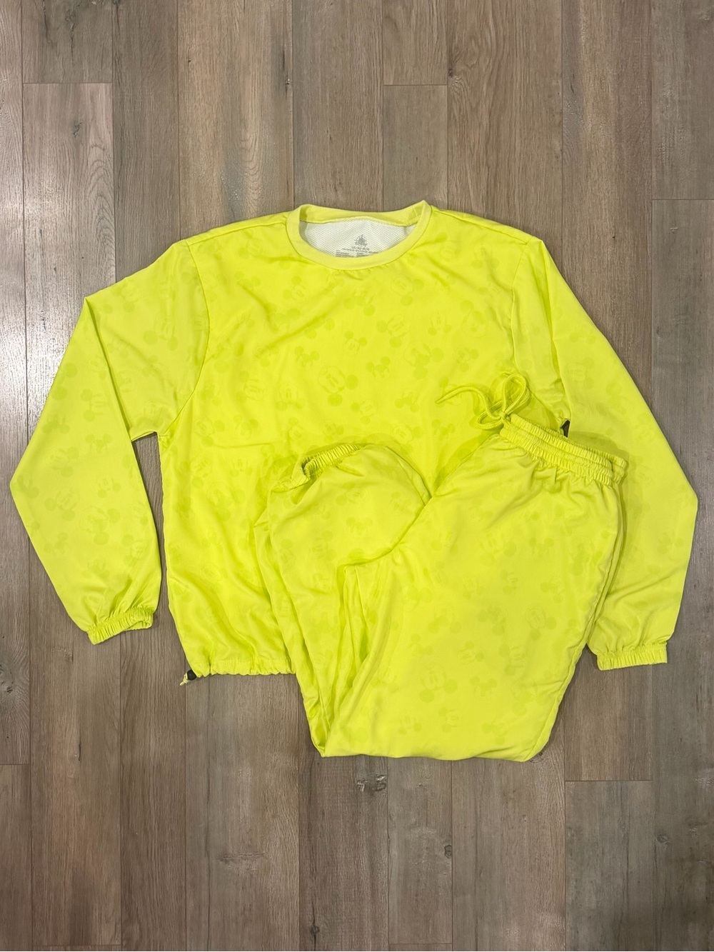 Disney Neon Yellow Set - Long Sleeve Top & Pants